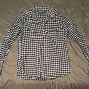 Blue and White Checkered Shirt